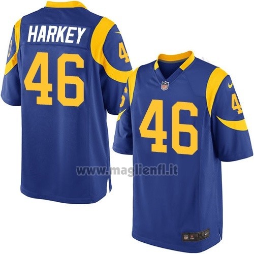 Maglia NFL Game Bambino Los Angeles Rams Harkey Blu